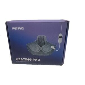 RENPHO Heating Pad For Neck Back Pain & Cramps Relief Heat Pad 19x24 Grey